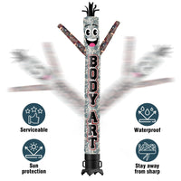 6FT Tall Body Art Waving Inflatable Tube Man(Blower Not Included) - goodeny