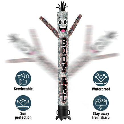 6FT Tall Body Art Waving Inflatable Tube Man(Blower Not Included) - goodeny