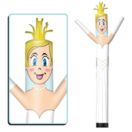 6FT Tall Bride Waving Inflatable Tube Man(Blower Not Included) - goodeny