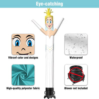 6FT Tall Bride Waving Inflatable Tube Man(Blower Not Included) - goodeny