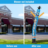 6FT Tall Bubble Tea Waving Inflatable Tube Man(Blower Not Included) - goodeny