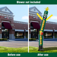 6FT Tall Burger & Fries Waving Inflatable Tube Man(Blower Not Included) - goodeny