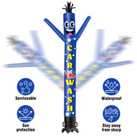 6FT Tall Car Wash Blue Waving Inflatable Tube Man(Blower Not Included) - goodeny