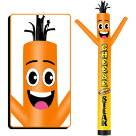 6FT Tall Cheese Steak Waving Inflatable Tube Man(Blower Not Included) - goodeny