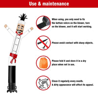 6FT Tall Chef Waving Inflatable Tube Man(Blower Not Included) - goodeny