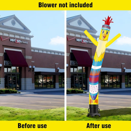 6FT Tall Chicken Easter Egg Waving Inflatable Tube Man(Blower Not Included) - goodeny