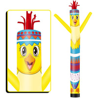 6FT Tall Chicken Easter Egg Waving Inflatable Tube Man(Blower Not Included) - goodeny