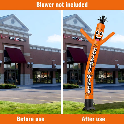 6FT Tall Chicken Wings Waving Inflatable Tube Man(Blower Not Included) - goodeny