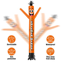 6FT Tall Chicken Wings Waving Inflatable Tube Man(Blower Not Included) - goodeny