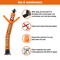 6FT Tall Chicken Wings Waving Inflatable Tube Man(Blower Not Included) - goodeny