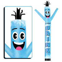 6FT Tall Cold Drinks Waving Inflatable Tube Man(Blower Not Included) - goodeny