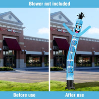 6FT Tall Cold Drinks Waving Inflatable Tube Man(Blower Not Included) - goodeny