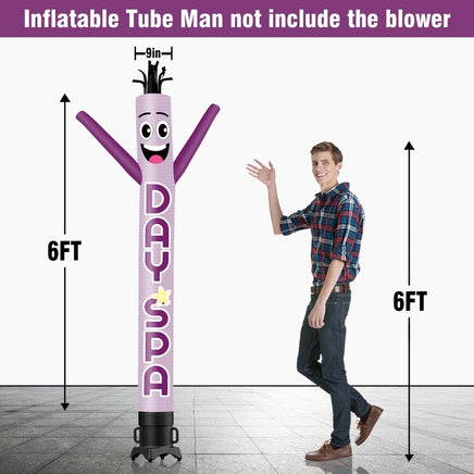 6FT Tall Day Spa Waving Inflatable Tube Man(Blower Not Included) - goodeny