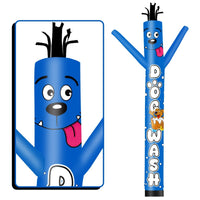 6FT Tall Dog Wash Waving Inflatable Tube Man(Blower Not Included) - goodeny