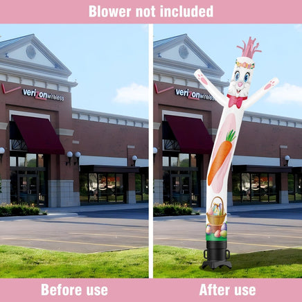 6FT Tall Easter Bunny Waving Inflatable Tube Man(Blower Not Included) - goodeny
