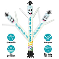 6FT Tall Easter Service Waving Inflatable Tube Man(Blower Not Included) - goodeny