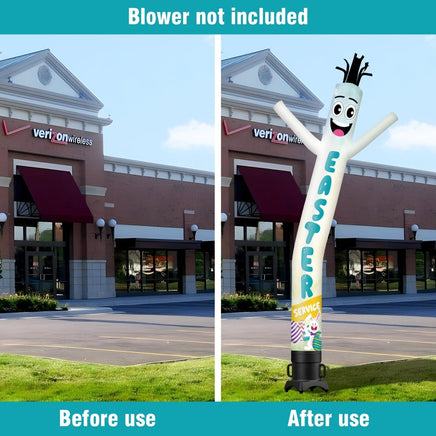 6FT Tall Easter Service Waving Inflatable Tube Man(Blower Not Included) - goodeny