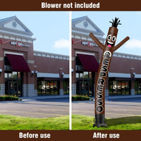 6FT Tall Espresso Waving Inflatable Tube Man(Blower Not Included) - goodeny