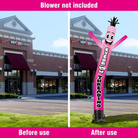 6FT Tall Eyebrow Threading Waving Inflatable Tube Man(Blower Not Included) - goodeny