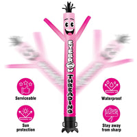 6FT Tall Eyebrow Threading Waving Inflatable Tube Man(Blower Not Included) - goodeny