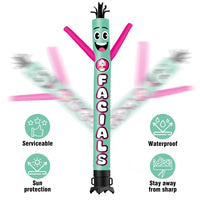 6FT Tall Facials Waving Inflatable Tube Man(Blower Not Included) - goodeny