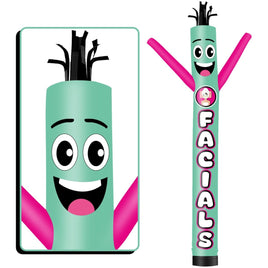 6FT Tall Facials Waving Inflatable Tube Man(Blower Not Included) - goodeny