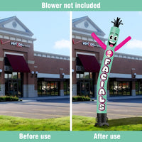 6FT Tall Facials Waving Inflatable Tube Man(Blower Not Included) - goodeny