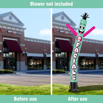 6FT Tall Facials Waving Inflatable Tube Man(Blower Not Included) - goodeny