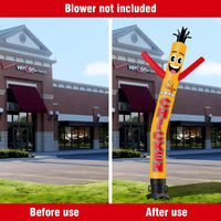 6FT Tall Fired Chicken Waving Inflatable Tube Man(Blower Not Included) - goodeny