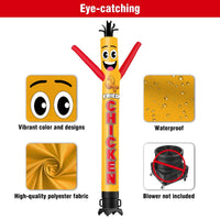 6FT Tall Fired Chicken Waving Inflatable Tube Man(Blower Not Included) - goodeny