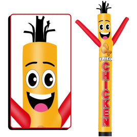 6FT Tall Fired Chicken Waving Inflatable Tube Man(Blower Not Included) - goodeny