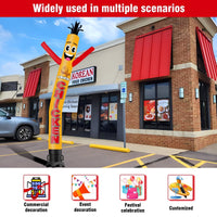 6FT Tall Fired Chicken Waving Inflatable Tube Man(Blower Not Included) - goodeny