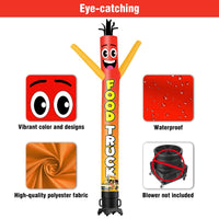 6FT Tall Food Truck Waving Inflatable Tube Man(Blower Not Included) - goodeny