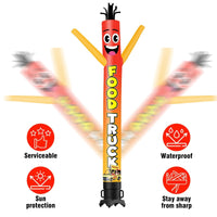 6FT Tall Food Truck Waving Inflatable Tube Man(Blower Not Included) - goodeny