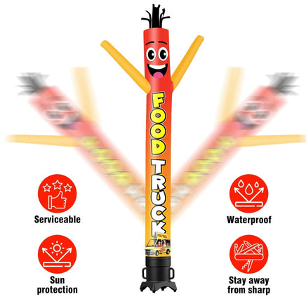 6FT Tall Food Truck Waving Inflatable Tube Man(Blower Not Included) - goodeny