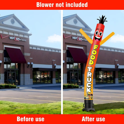 6FT Tall Food Truck Waving Inflatable Tube Man(Blower Not Included) - goodeny
