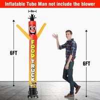 6FT Tall Food Truck Waving Inflatable Tube Man(Blower Not Included) - goodeny