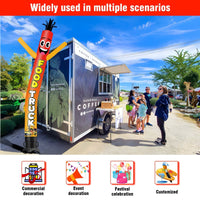 6FT Tall Food Truck Waving Inflatable Tube Man(Blower Not Included) - goodeny