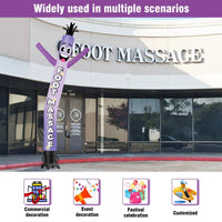 6FT Tall Foot Massage Waving Inflatable Tube Man(Blower Not Included) - goodeny