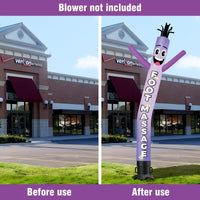 6FT Tall Foot Massage Waving Inflatable Tube Man(Blower Not Included) - goodeny
