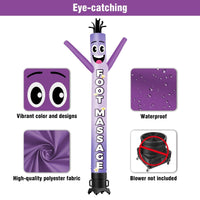 6FT Tall Foot Massage Waving Inflatable Tube Man(Blower Not Included) - goodeny
