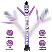 6FT Tall Foot Massage Waving Inflatable Tube Man(Blower Not Included) - goodeny
