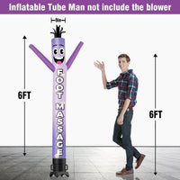 6FT Tall Foot Massage Waving Inflatable Tube Man(Blower Not Included) - goodeny