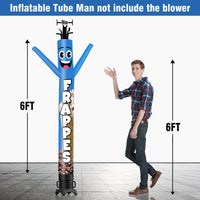 6FT Tall Frappes Waving Inflatable Tube Man(Blower Not Included) - goodeny