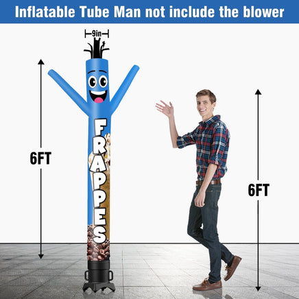 6FT Tall Frappes Waving Inflatable Tube Man(Blower Not Included) - goodeny