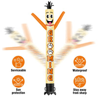 6FT Tall Grooming Waving Inflatable Tube Man(Blower Not Included) - goodeny
