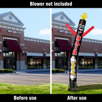 6FT Tall Hair Cuts Waving Inflatable Tube Man(Blower Not Included) - goodeny