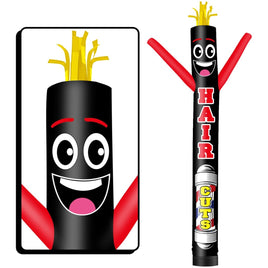 6FT Tall Hair Cuts Waving Inflatable Tube Man(Blower Not Included) - goodeny