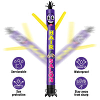 6FT Tall Hair Salon Waving Inflatable Tube Man(Blower Not Included) - goodeny