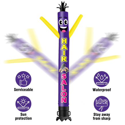 6FT Tall Hair Salon Waving Inflatable Tube Man(Blower Not Included) - goodeny